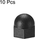 uxcell Acorn Hex Cap Nuts - 10Pcs M5 Dome Nuts, Black Nylon Hexagon Decorative Cap Nut for Screws