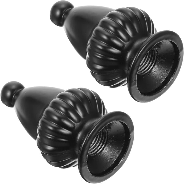 NUOBESTY 2pcs Harvard Horn Frame Decorative Head Modern Lamp Finials Easy Installation for