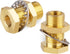 KOOTNAS 2-Pack Solid Brass Bulkhead Fittings, 1/4 NPT Taper Female, 3/4" Straight Male Thread Connector for Water Tank
