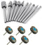 Wood Carving Bits for Dremel Rotary Tool, Woodworking Bit Set with Shaping Burrs, 3mm Shaft Die Grinder 1/8 Inch Shank