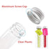 25PCS Test Tubes, 40ml Clear Plastic Test Tubes with Screw Caps, 25x140mm for Sample, Science Party
