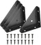 PATIKIL Corner Brace Brackets, 4Pcs 66mm x 66mm Carbon Steel Triangle Corner