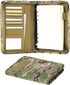 Military Padfolio Ring Binder with 80 Sheets, 160 Pages Leaf Paper, Refillable Tactical Notebook, 6-Ring A5