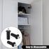Azefnuhk 8 Pieces Black Metal Cabinet Door Damper Replacement Pins, Spring Loaded Telescopic Pivot Pin, Furniture