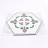10 Pcs Hexagon Non-Slip Floor Sticker for Home Decor, Peel and Stick Self-Adhesive Wall Sticker, 7.9x9.1inch
