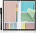 Mr. Pen Transparent Sticky Note Set, 410 Pack, Divider Tabs, Morandi Colors, Translucent Sticky Notes for Planner