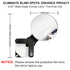 FEUNLEM (1) Clip On Mirror for Computer Monitor & Laptop, Convex Rear View Mirror for Office Monitor, Desk, Cubicle