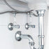 Faucet Line Connector, Braided 304 Stainless Steel Supply Hose, 1/2" I.P. Female Thread, 36 Inch (One Pair)