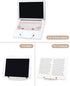 Book Stand for Reading, Adjustable Reading Rest Book Holder, Documents Holder, Sturdy Typing Stand for Recipes Textbooks Tablet Music Books(Milky White) by Honagu
