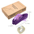 Handheld Packaging Tape Dispenser Gun with Auto Cutter - One-Handed, Safe & Convenient, No Batteries Needed, Compatible with 1/2'' to 3/4'' Tape, Included 1 Tape Roll (Purple) by FavoGift