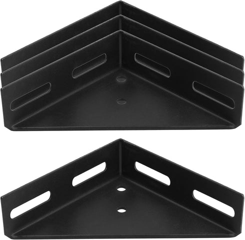 heneng 4 Pcs Corner Brace Brackets,7" x 7", Triangle Shelf Bracket,Max Load