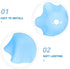 Garneck Plastic Lampshade Blue Diameter Soft Lighting Table Lamp Shade Replacement Cover for Indoor Torchiere Floor