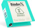Sooez Aqua Blue 3 Inch 3 Ring Binder, D-Ring Large Binder Holds 300 Sheets, Customizable Clear View Cover