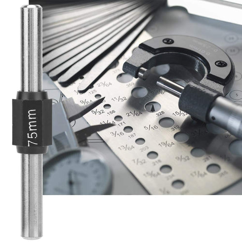Calibration Rod Stainless Steel Outside Micrometer Calibration Rod Bar Standard Caliper Calibration Block for Calibrating Micrometers(75mm)