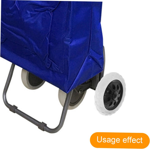 2Pcs STOBAZA Rolling Cart Wheel Replacement for Grocery Trolley Shopping Cart Wheels with Climbing Design for Easy