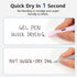 Writech Retractable Gel Ink Pens, 8ct Black Ink 0.5mm Fine Point Tip, Smooth Writing with Aesthetic Gradient Color