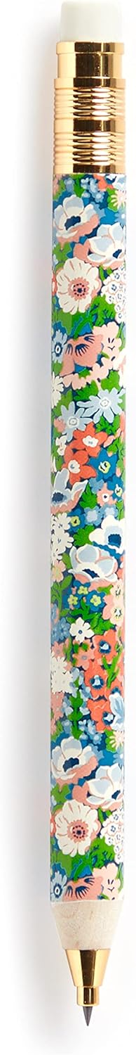Galison Liberty Margaret Annie – Mechanical Pencil Featuring Hand Drawn Perennials From Margaret Annie Print with Refillable Lead and Eraser by Galison