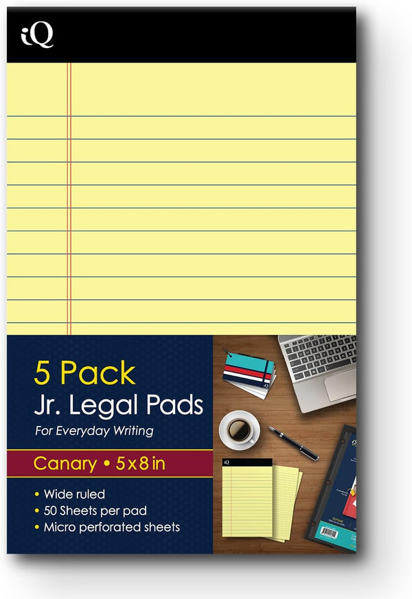 iScholar Canary Legal Pad - 5 Pack (95805)