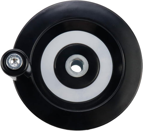 4.92" Hand Wheel with Revolving Handle, 0.47" Hole Diameter for Milling Machine Industrial Lathe