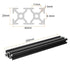 uxcell 2 Pcs T Slot 2040 Aluminum Extrusion Profile 250mm x 40mm Anodized Black for 3D Printer