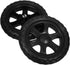 2pcs Heavy Duty Utility Cart Wheels Rubber Replacement Casters for Shopping Trolley
