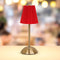 baishezhuan Red Table Lamps , Small Gold Table Lamp 12 Inch for Girl's
