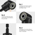 Right Angle Drill Adaptor, 4-in-1 Impact Drill Bit Extension, 360 Rotatable Socket Adapter Set