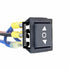 IndusTec Wired 20A 12V DC Motor Polarity Reversing Rocker Switch, 3 Position DPDT Momentary Automatic Reset