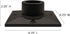 Gama Sonic Cast Aluminum Pier Base Mount for 3-inch Fitter Post Top Mounts, Black, PBM00