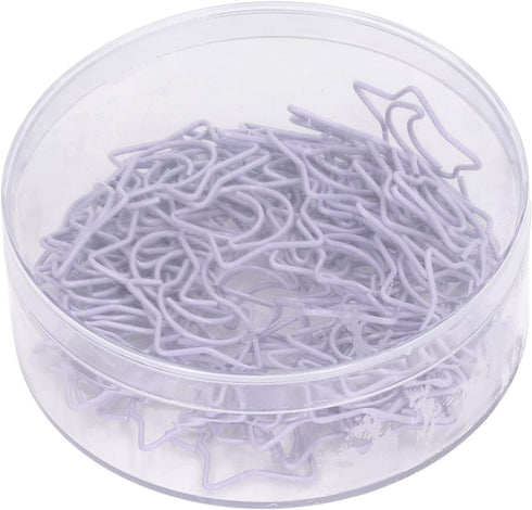 Star Paper Clips, 100pcs Star Moon Design, Cute Small Paperclips for Office School Organizing