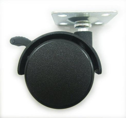Hnfshop Set of 4 Pcs Furniture Swivel Caster/Wheel Replacement Part for Chair/Table/padestal (Dia 1.5 inches w/Brake)