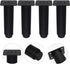 HEANUJJ 4pcs 15-25cm Adjustable Metal Sofa Bed Legs with Leveler, Black Matte Adjustable Furniture Feet for Cabinet
