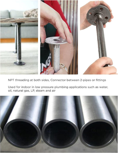 Everflow Supplies Pre-Cut Pipe PCGL3824, 24-Inch, Gray