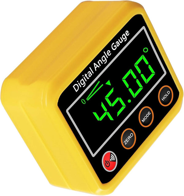 Magnetic Digital Angle Finder Protractor Inclinometer - Cube Digital Level Angle Gauge with Magnetic Base and Backlight