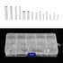 700Pcs 14 Values Non-Insulated Ferrule Copper Terminals Assortment Kit for Wire Cable with Storage Box