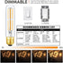Leools T10 Led Bulb, 6 Pack - Dimmable 6W LED Tubular Bulbs, E26, Warm White 2700K
