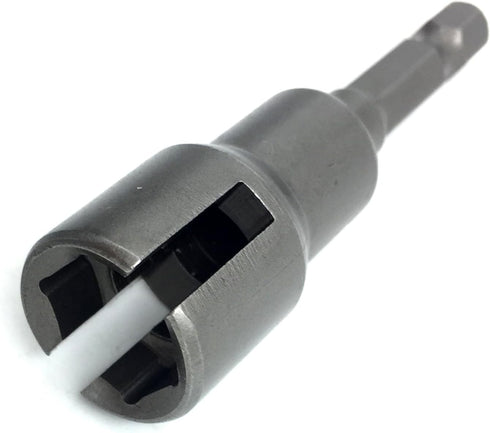 (2pc) Power Wing Nut Driver Set, Slot Wing Nuts Drill Bit Socket Wrenches, 1/4" Hex Shank