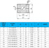 1 1/2'' Heavy Series Pipe Clamp, Polypropylene with 316 Stainless Steel Hardware for Weld Mounting