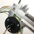 Taidacent Hollow Slip Ring Signal Power Collector Ring, 2/4/6/12 Road Conductive Electric Motor Connector