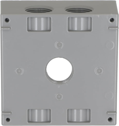 5345-0 2 5-3/4-Inch Hubbell Outdoor Lighting-Bell Gang Gray Outdoor Box