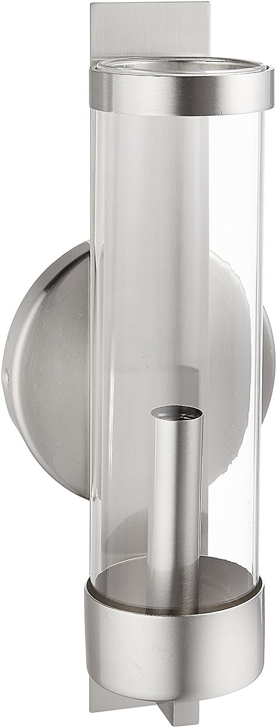 Livex Lighting 10141-91 Brushed Nickel Wall Sconce with Clear Glass