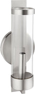 Livex Lighting 10141-91 Brushed Nickel Wall Sconce with Clear Glass