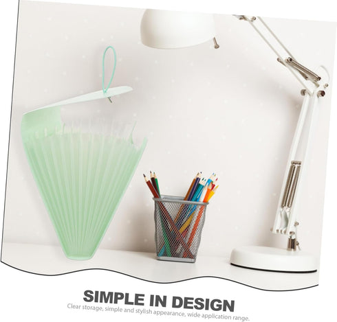 EXCEART Portable Folder Organ Bag, B6 Bills Holder, Accordion Receipt Organizer for Bills and Receipts, Plastic Storage