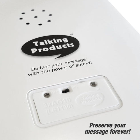 Talking Products 40 Voice Recordable Talking Greeting Card, Seconds Recording with Replaceable Batteries, Record
