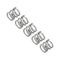 uxcell 5Pcs Compression Spring, 0.028" Wire Diameter, 0.2" OD, 0.2" Free Length, 304 Stainless Steel, Silver
