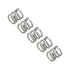 uxcell 5Pcs Compression Spring, 0.028" Wire Diameter, 0.2" OD, 0.2" Free Length, 304 Stainless Steel, Silver