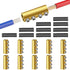 Linkstyle 10pcs 6 AWG Gauge Wire Connector Nut Kit, 80A Quick Wiring Connection Terminal with Screws and Heat Shrink