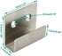Stainless Steel Tile Bracket Billboard Holder, Wall Mounted Hanger Fastener Utility Hooks for Ceramic Tile Display with Installation Screws 10 Pack 40 x 35 x 11mm, Silver