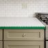 Chalkboard Border 16Ft Bulletin Board Borders, Green Scalloped Rolled Border Trim for Classroom Décor