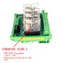 DIN Rail Mount 4 Channels Relay, AC/DC 24V Control 4 SPDT 10A Pluggable Power Relay Module for PLC MCU Projects